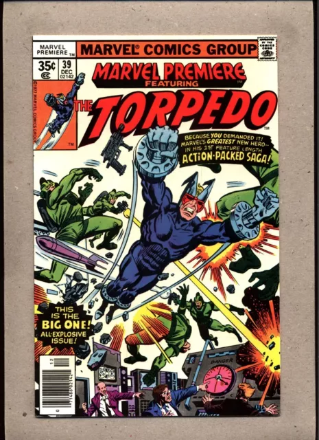 Marvel Premiere #39_December 1977_Near Mint Minus_The Torpedo_Bronze Age!