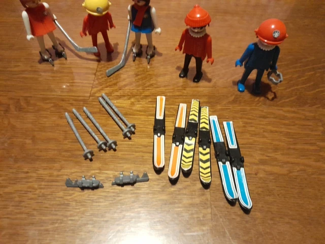 Set PLAYMOBIL Vintage 3467 Sports D'hiver 1984 - Skieur, Skis, Chalet - Occasion