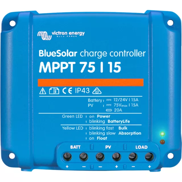 Victron BlueSolar 12-24V 75/15 MPPT Solar Controller