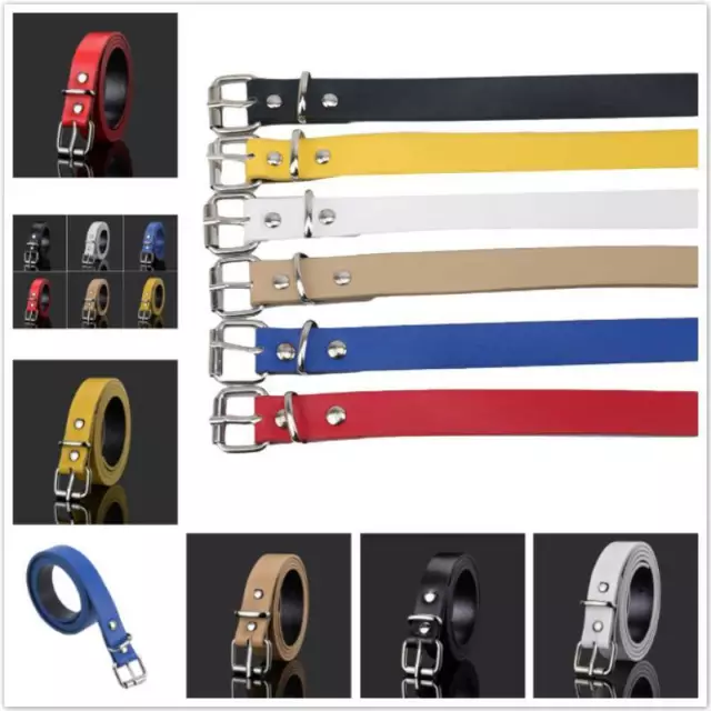 New Children Belts Kids Waistband Faux Leather Simple Boys Girls Waist Strap FI