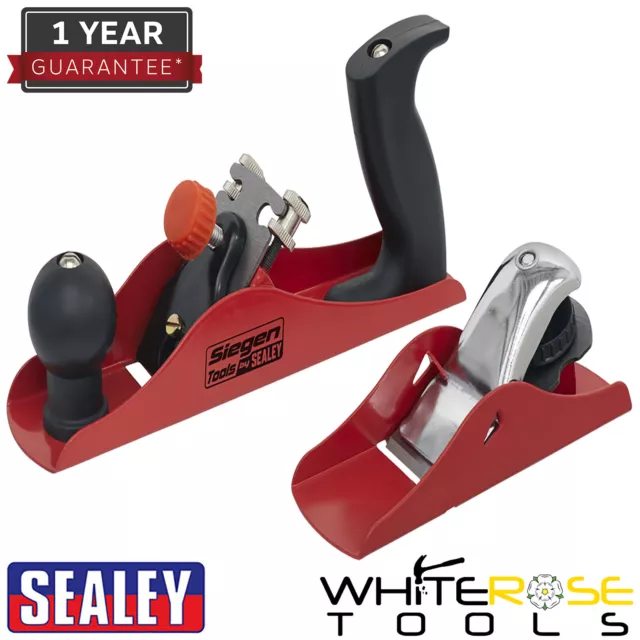 Sealey Wood Planer Set 235mm & 163mm Hand Tool DIY Carpentry