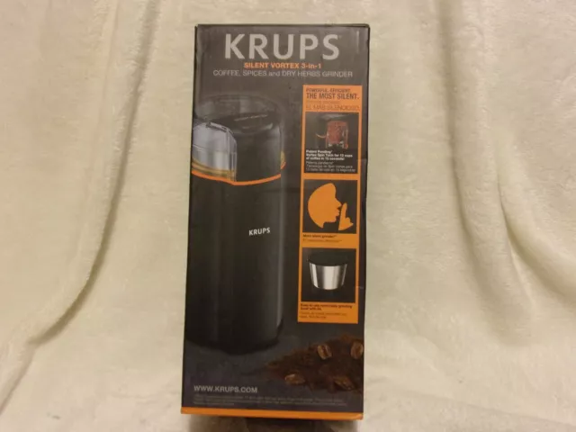 Krups Silent Vortex GX 3328 3-in-1 Coffee Grinder 