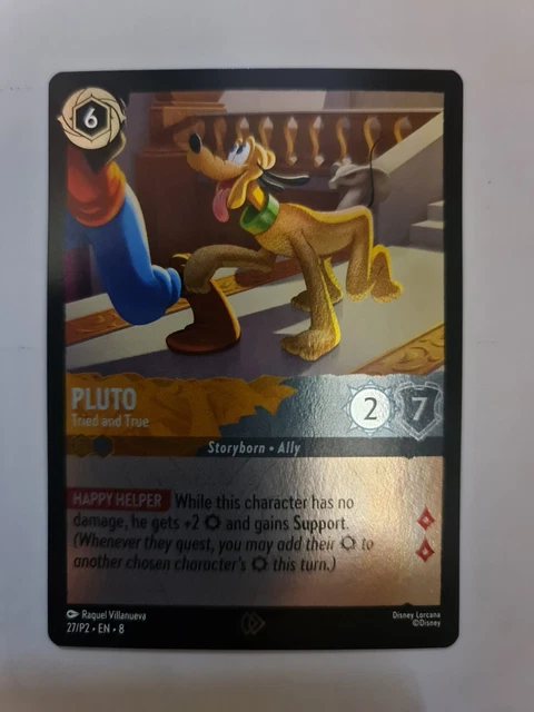 DISNEY LORCANA Pluto Tried And True Promo Card 27/P2 $18.60 - PicClick