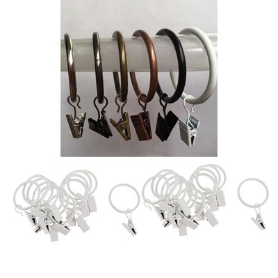 con Clip Ganci per Tende Molinter Innendurchmesser-25mm Anelli per Tende Anelli per Tende 20 Pezzi 