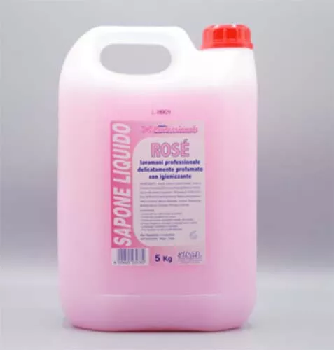 Sapone Liquido Ricarica 5 Kg Rosa Lievemente Profumato