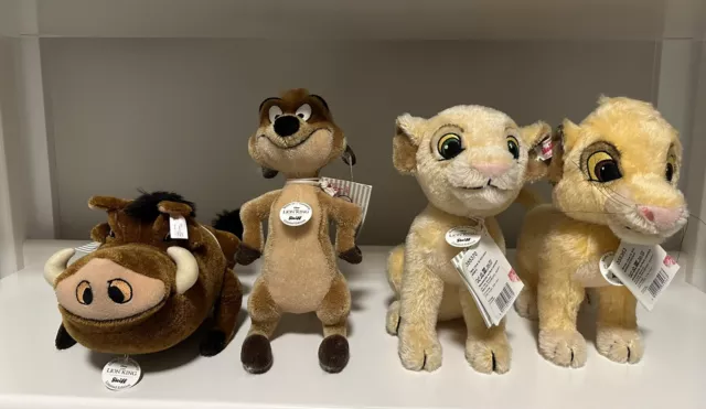 Disney Steiff The Lion King Set Of 4 Plush