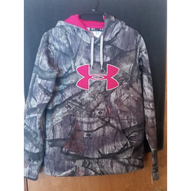 Under Armour Mossy Oak Loose Men's Camo Hooded Sweatshirt Size SM/P