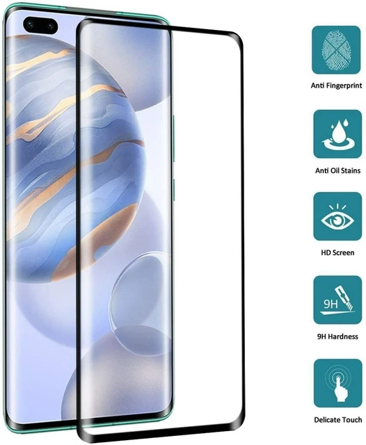 2 PACK For Honor Magic 5 Pro Full Glue 5D Tempered Glass Screen Protector Cover