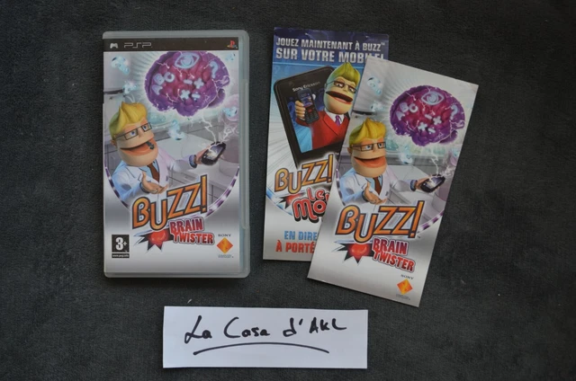 ₪ PAS DE JEU ₪ Boite + Notice Buzz ! Brain Twister sur PSP FR