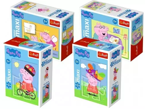 ♥ Peppa Pig Mini Puzzle Set 4-teilig Kinder ab 3 Jahre Peppa Wutz Spielset NEU ♥