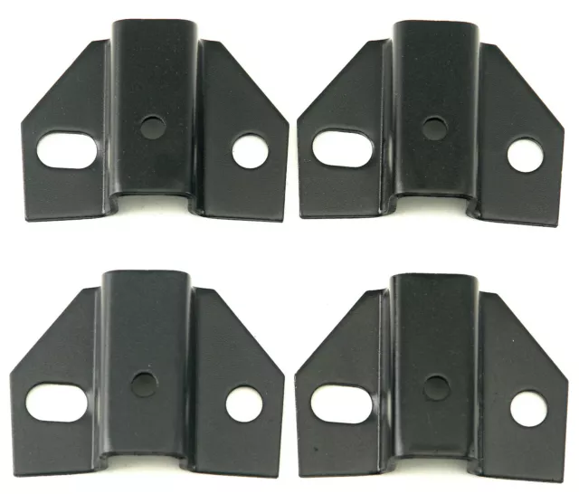 1968-1972 Corvette Seat Adjuster C3 Rear Track Mount Bracket Set (4 Pieces) NEW