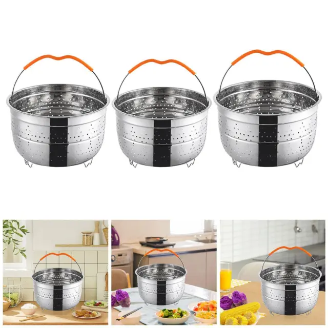 Steamer Basket Anti Scald Large Capacity Kitchen Accessories Stainless Steel