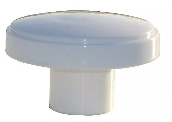 10 x WHITE KNOBS 50mm mushroom cupboard door kitchen cabinet drawer knob (155)