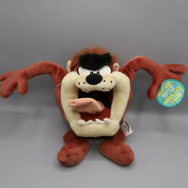 1998 Taz Tazmanian Devil Looney Tunes Plush Doll Vintage non talking