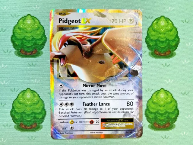 Pokemon - Pidgeot EX - 64/108 - Evolutions - Half Art