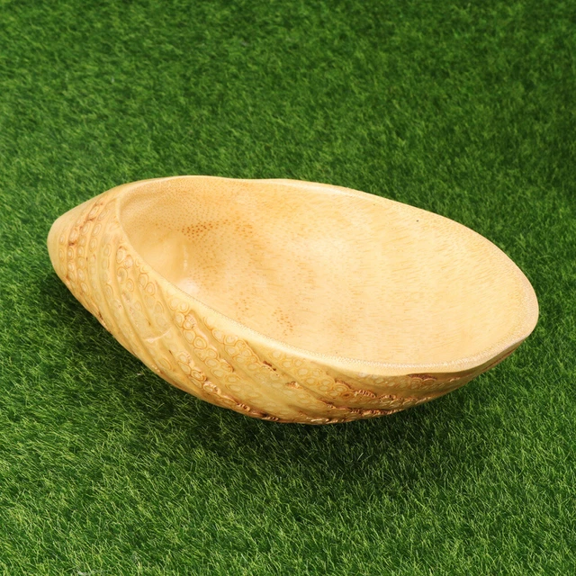Vassoio di radice di bambù creativo per frutta cibo piatto biscotti piatto cesto rustico