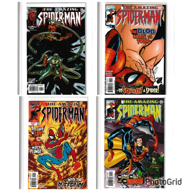Amazing Spider-Man Vol 2 26, 9, 10, 11, NM Marvel (Mint Lot) 1st Captain Power