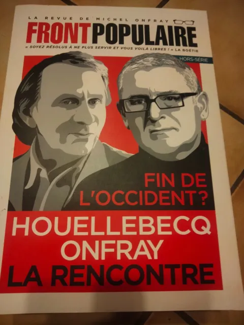 Onfray houellebecq revue front populaire