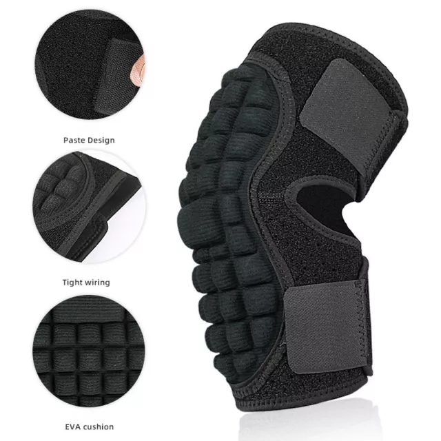 Elbow Pads Protector Brace Support Guards Arm Guard Gym Padded Sports Sleeve