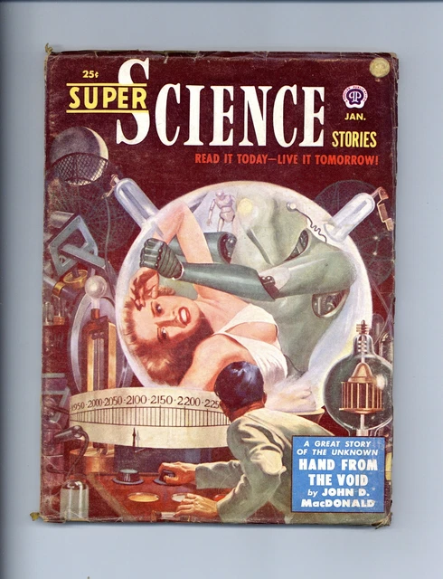 Super Science Stories Pulp Jan 1951 Vol. 7 #4 GD/VG 3.0