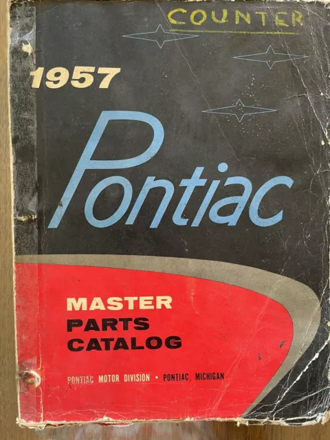1957 PONTIAC MASTER PARTS CATALOG vintage book