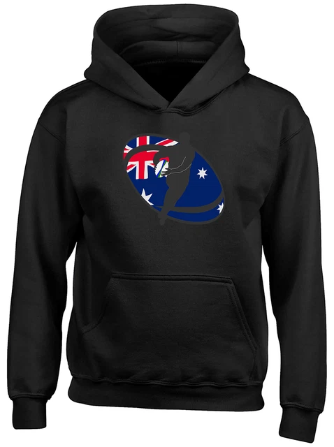 Rygby Australia Childrens Kids Hooded Top Hoodie Boys Girls