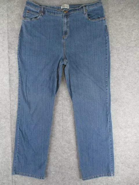 Venezia Jeans Womens 20T TALL Blue Denim Straight Leg High Rise Retro 38x33