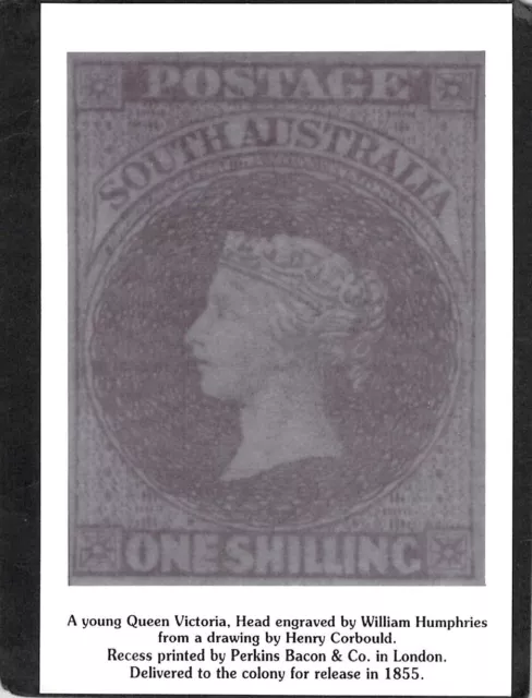 S1121 Queen Victoria South Australia 1/- stamp Commemorative postcard