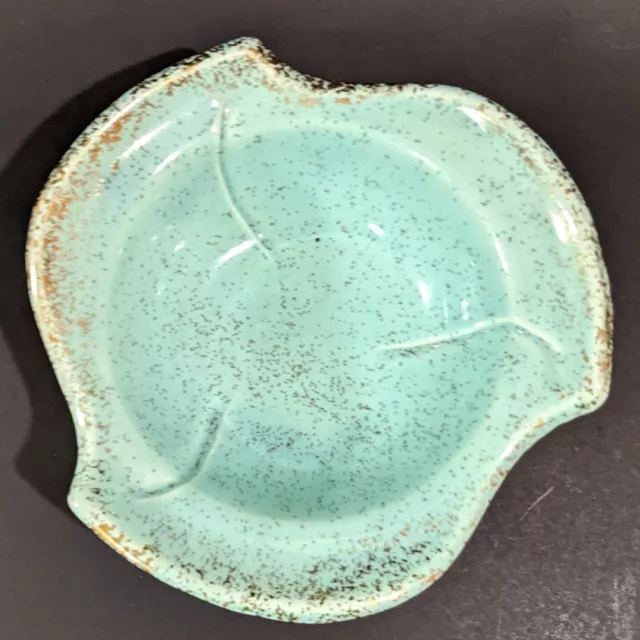 Vintage MCM Glazed California Original 146 USA Pottery Small Bowl Blue 298.B