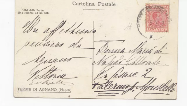 M47-Marca Da Bollo 20 Cent Usata X Posta Su Cartolina