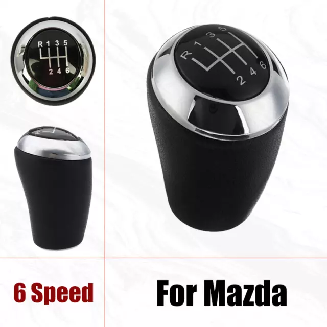 6 Speed Car Manual MT Gear Shift Knob For Mazda 3 5 6 Miata CX-7 MX-5 2003-17