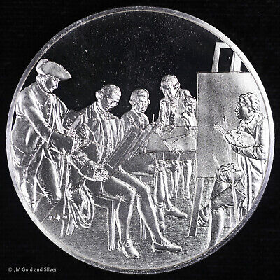 1977 .925 Silver Franklin Mint Medal | The American School, 1765 Matthew Pratt