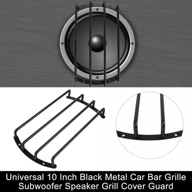 11" Auto Metall Subwoofer Schutzgitter Für 25cm Lautsprecher Abdeckung schwarz