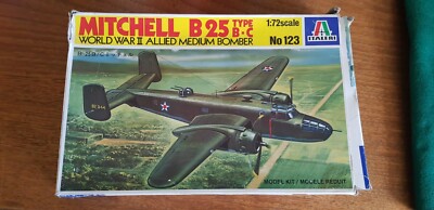 Italeri Italeri 1/72 Scale Model Kit 123 Mitchell B25 B/C WWII Bomber NEUF SOUS BLISTER 