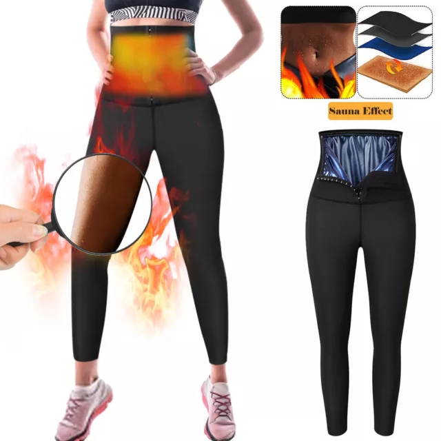 Women Polymer Sweat Sauna Pants Body Shaper Weight Loss Trainer