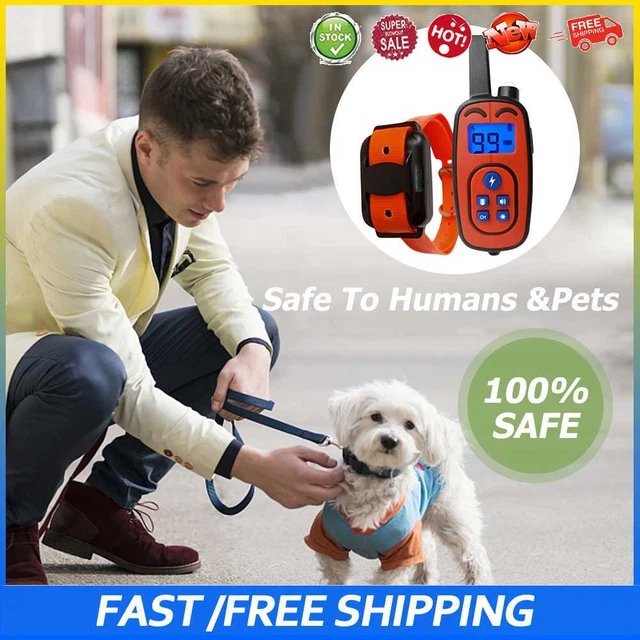 #b Control remoto cuello anti ladridos 800 m impermeable entrenamiento de perros producto mascota (rojo