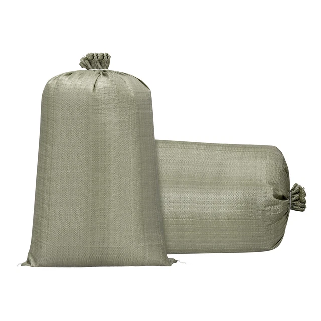Sand Bags Empty Grey Woven Polypropylene 47.2 Inch x 35.4 Inch Pack of 10