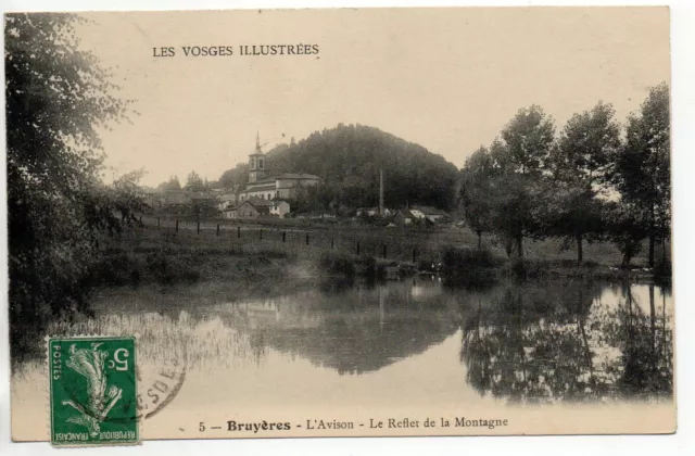 BRUYERES  - Vosges - CPA 88 - le reflet du Mont avison