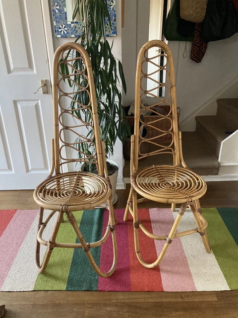 Vintage wicker sales chair for sale