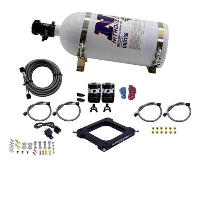 Nitrous Express 4500 Assassino Piastra Fase 6 Kit (50-300HP) W/10lb Bottiglia