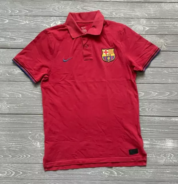 2012/2013 Barcelona Nike Polo Shirt Jersey Red MENS M