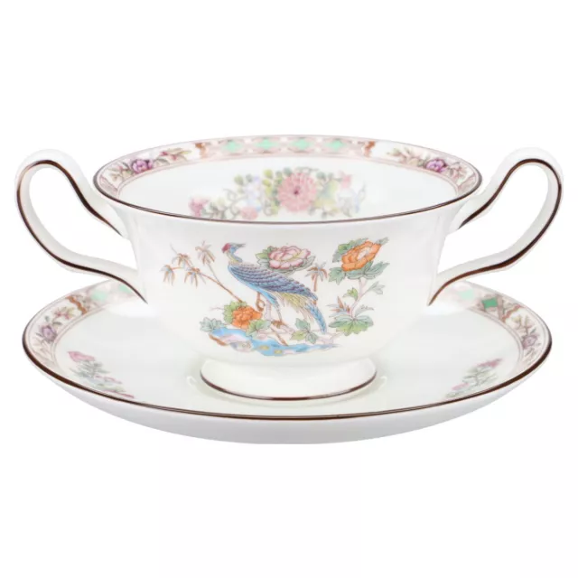 Suppentasse mit Untere Wedgwood Kutani Crane