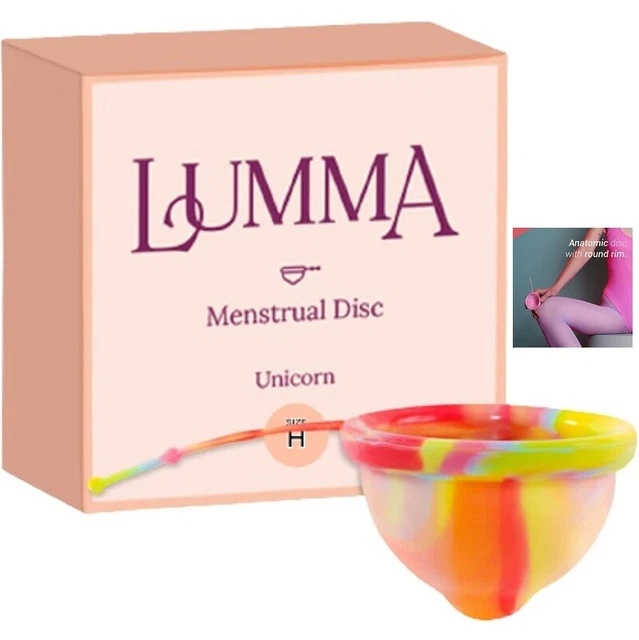 REUSABLE MENSTRUAL DISC Cup High Cervix Women 12hrs Medical Grade Soft