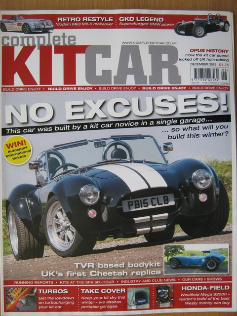 COMPLETE KIT CAR December 2015 Veranti V3000 ST GD 427 GKD Legend ...