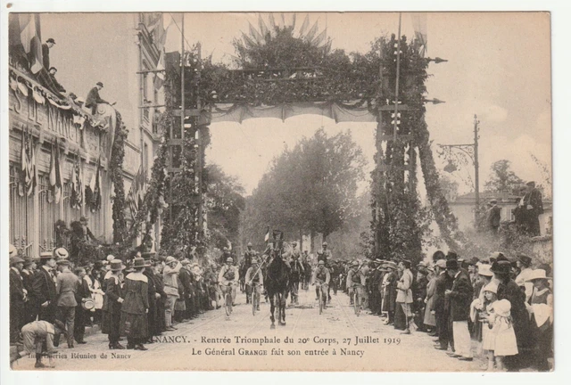 NANCY - CPA 54 - Vie Militaire - Rentrée du 20eme Corps d' Armée Juillet 1919 6