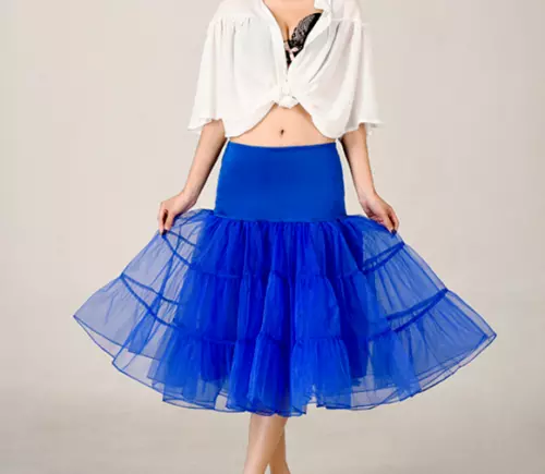 Royal Blue Swing Skirts Tutu Underskirt Petticoat Wedding Rockabilly Fancy Dress