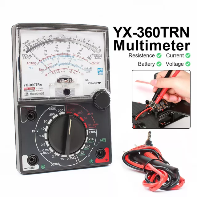 YX-360TR N Analogue Meter Multimeter Multitester Fuse Diode Protection DC & AC