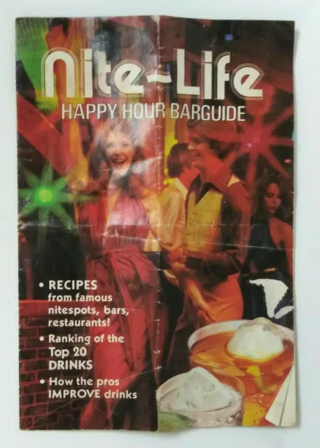 1979 SOUTHERN COMFORT Ad Nite Life  Insert Phamplet Recipes Nostalgic