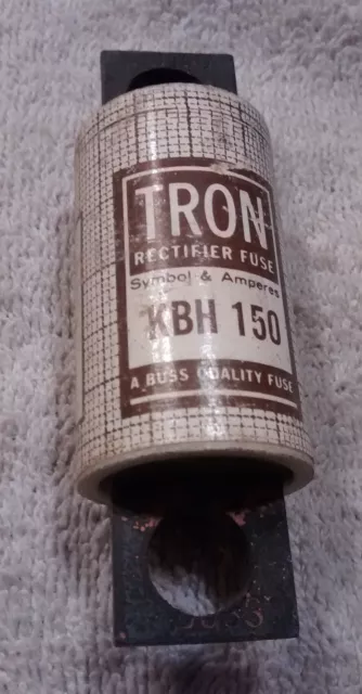 1 new old stock Bussmann Tron Rectifier Fuse KBH 150, 150 amps, 500 volts