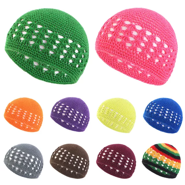 Hairnet Kufi Men Women Cap Pullover Prayer Prayer Hats Beanie Hats Islamic Hat I